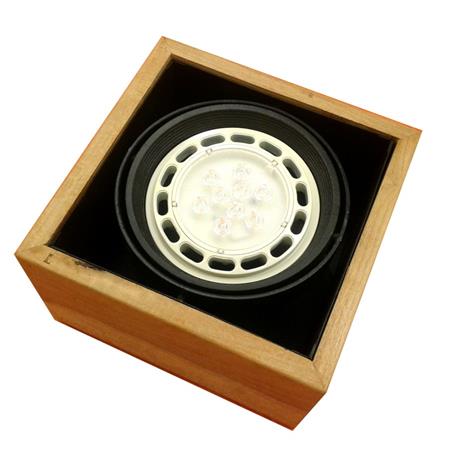 Osado plafón de madera 1 luz